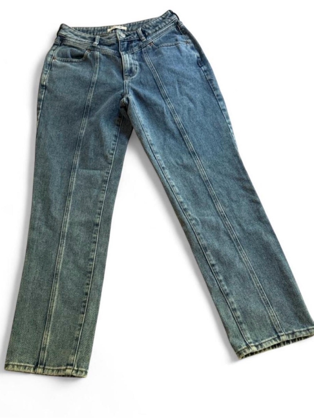 PacSun Women's High-Rise mom Jeans in Washed Blue